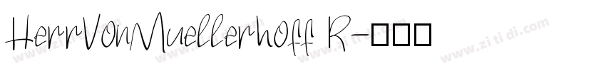 HerrVonMuellerhoff R字体转换